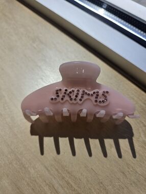 Pink Studded Rhinestine SKIMS Hair Clip